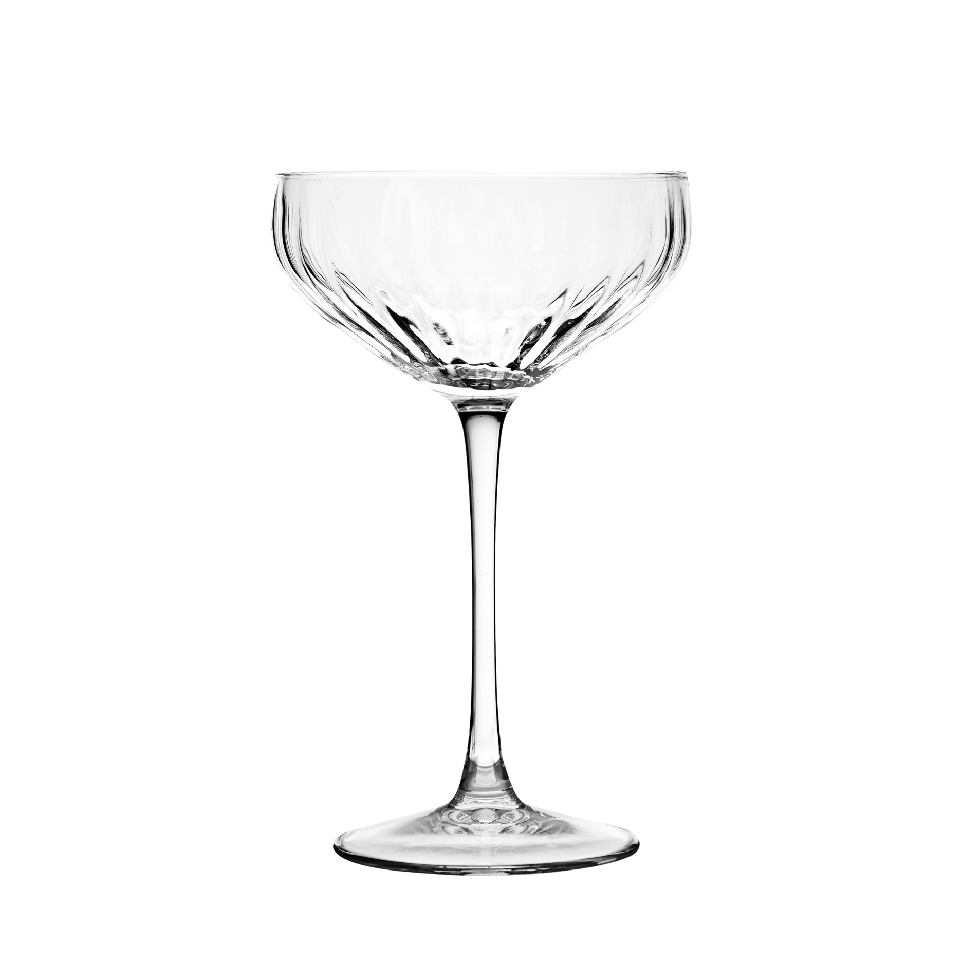 Rille champagneskåle 2 stk